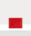 Vivienne Westwood Flat Card Holder Leather Red One Size Women In Red