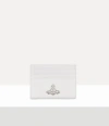 Vivienne Westwood Flat Card Holder Mini Croc-embossed White One Size Women In White