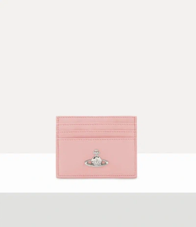 Vivienne Westwood Flat Card Holder Pu Smooth Pastel-pink One Size Women