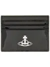 Vivienne Westwood Flat Card Holder Unisex In Black