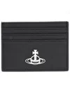 Vivienne Westwood "flat" Card Holder Unisex In Black