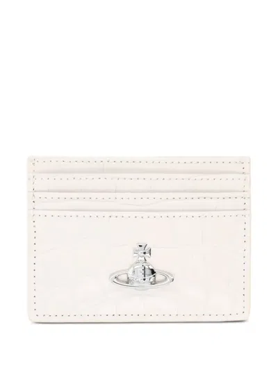 Vivienne Westwood Flat Card Holder In White