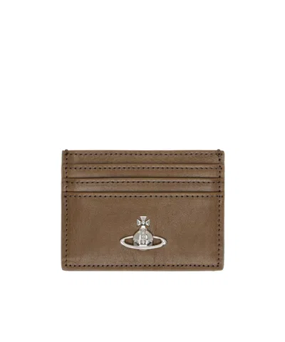 Vivienne Westwood Flat Card Pack In Brown