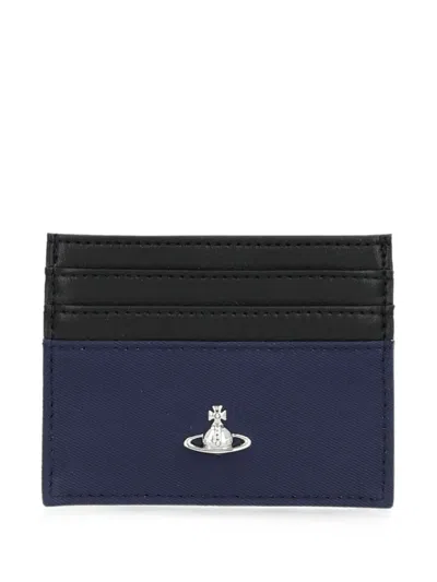 Vivienne Westwood Flat Cardholder In Blue