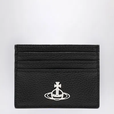Vivienne Westwood Flat Cardholder In Eco Leather In Black