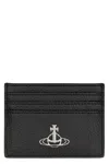 Vivienne Westwood Flat Cardholder In Eco Leather In Black