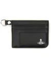 Vivienne Westwood Black Flat Card Holder In Black