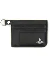 Vivienne Westwood Black Flat Card Holder In Black