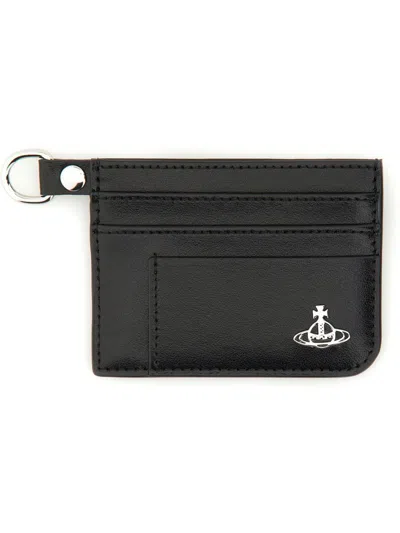 Vivienne Westwood Black Flat Card Holder In N401 Black