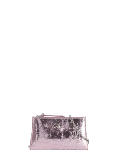 Vivienne Westwood Flat  Pochette In Pink