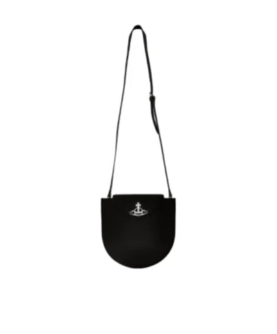 Vivienne Westwood Flip Shoulder Bag In Black