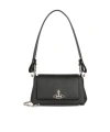 Vivienne Westwood Hazel Black Handbag With Front Orb Logo In Faux Leather Woman In Black
