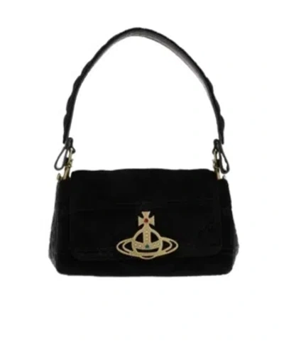 Vivienne Westwood Flip Shoulder Bag In Black