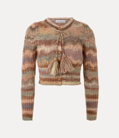 Vivienne Westwood Flora Cardigan Mohair Alpaca Blend Xl Women