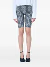 Vivienne Westwood Floral Printed Slim-fit Shorts In Blue