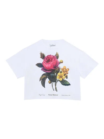 Vivienne Westwood Flower Box T-shirt In White