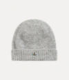 Vivienne Westwood Fluffy Beanie Fluffy Grey Os-u Unisex In Gray