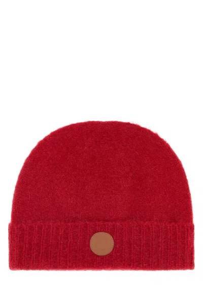 Vivienne Westwood Fluffy Beanie In Red