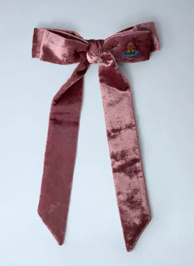 Vivienne Westwood Flyes Hair Clip In Pink
