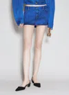 Vivienne Westwood Blue Foam Denim Miniskirt In Blue