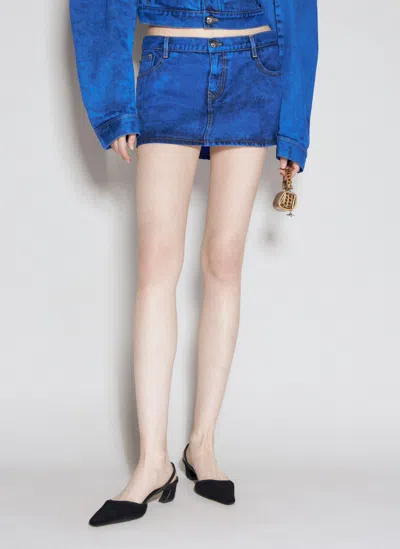 Vivienne Westwood Foam Mini Skirt In Blue