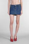 Vivienne Westwood Blue Foam Denim Miniskirt