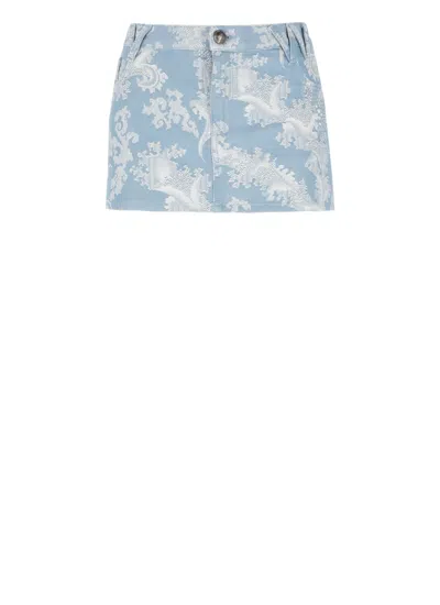 Vivienne Westwood Foam Skirt In Light Blue