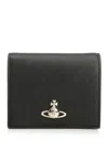 Vivienne Westwood Snap Closure Bi-fold Wallet Accessories In Black