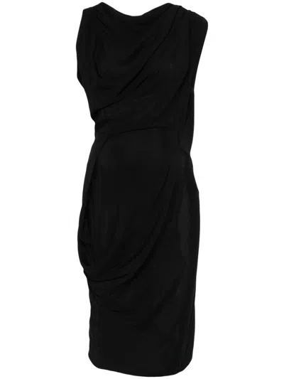 Vivienne Westwood Fond Midi Dress In Black