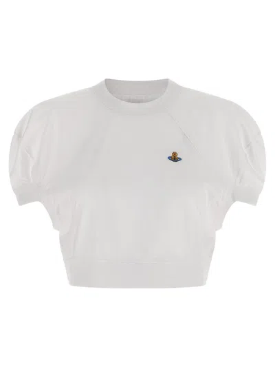 Vivienne Westwood Cropped Football Cotton T-shirt In Animal Print