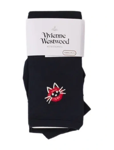 Pre-owned Vivienne Westwood Footless Tights In Blue