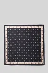 Vivienne Westwood Ikat Pocket Square Black Ikat Unisex In Black