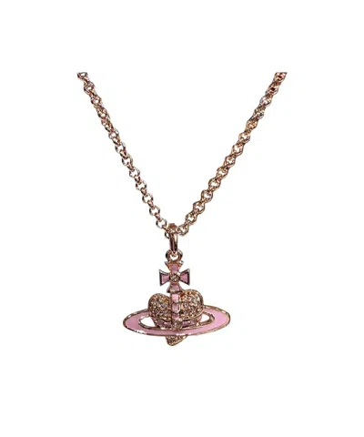 Vivienne Westwood Four-leaf Clover Heart-shaped Pendant In Yellow