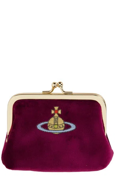 Vivienne Westwood Frame Coin Purse In Fuchsia