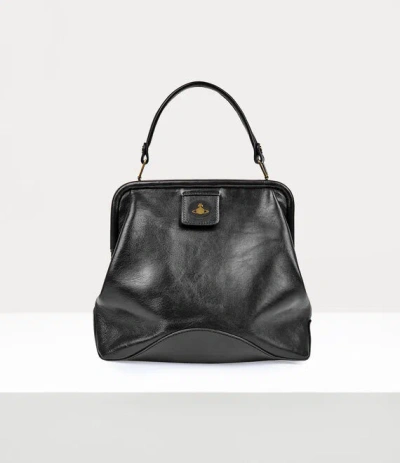 Vivienne Westwood Frame Handbag In Black