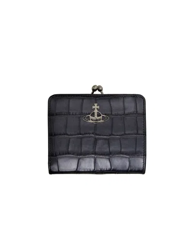 Vivienne Westwood Frame Pocket Wallet In Black