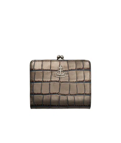Vivienne Westwood Frame Pocket Wallet In Brown