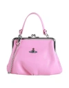 Vivienne Westwood Frame Purse Woman Cross-body Bag Pink Size - Lambskin In Pink