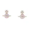 Vivienne Westwood Franca Earrings In Pink