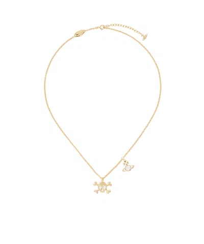 Vivienne Westwood Franky Pendant Necklace In Gold