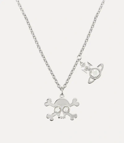 Vivienne Westwood Franky Pendant Necklace Silver Women In Metallic