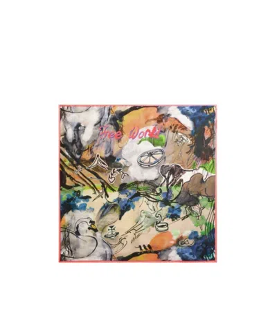 Vivienne Westwood Free World Square Beige Free World Square Unisex In Multi