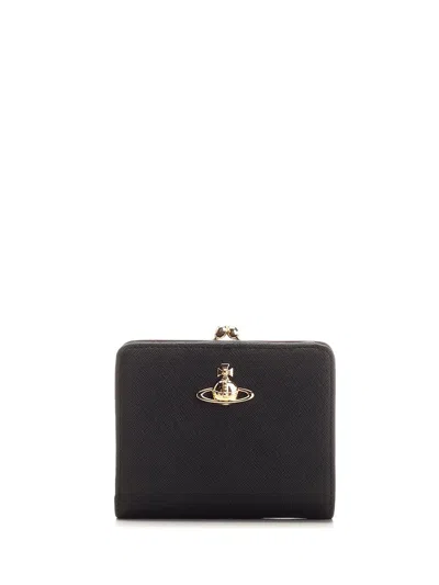 Vivienne Westwood Wallet Fr Pkt In Black