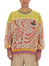 Vivienne Westwood Oversize Mesh Knit Sweater In Multicolour