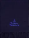 Vivienne Westwood Fringe Detail Rectangular Scarf Accessory In Brown