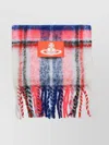 Vivienne Westwood Fringed Edge Fashion Scarf Accessory In Multi