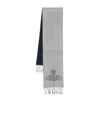 Vivienne Westwood Fringed Scarf In Gray