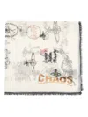 Vivienne Westwood Fringed Scarf In Neutral