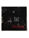 Vivienne Westwood Fringed Wool Scarf In Brown
