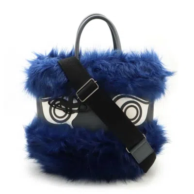 Pre-owned Vivienne Westwood Fur Leather Shoulder Bag Tote Bag ()